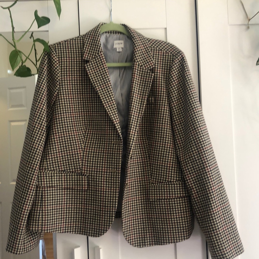 J. Crew Houndstooth Blazer